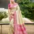 border rani pink with sari cream silk blend woven work traditional saree