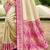 border rani pink with sari cream silk blend woven work traditional saree