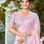 pink linen woven work traditional saree