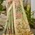 green cottan silk blend with meena woven work traditional saree