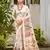 off-white cottan silk blend with meena woven work traditional saree