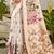 off-white cottan silk blend with meena woven work traditional saree