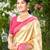 pink silk blend woven work traditional saree