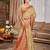 beige cottan silk blend with meena woven work traditional saree