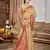 beige cottan silk blend with meena woven work traditional saree