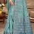 sky blue cottan silk blend with meena woven work traditional saree