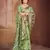 light green cottan silk blend with meena woven work traditional saree