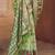 light green cottan silk blend with meena woven work traditional saree