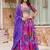 Lavender Printed Lehenga Choli