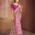 light pink cottan silk blend with meena woven work traditional saree