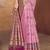 light pink cottan silk blend with meena woven work traditional saree
