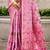 pink cottan silk blend with meena woven work traditional saree