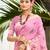 pink cottan silk blend with meena woven work traditional saree