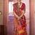 multi colour patola print art silk blend trendy saree