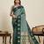 green color soft art silk fabric designer ethnic woven traditional saree