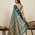 green color soft art silk fabric designer ethnic woven traditional saree