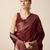 maroon color jacquard art silk graceful woven designer saree