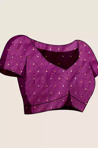 purple jacquard art silk blend graceful woven saree