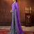 purple color designer georgette fabric designer sequins embroidery work saree