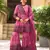 Rani pink chinon readymade sharara suit with embroidery work