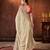 beige color designer space silk blend blend fabric designer sequins embroidery work saree