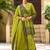 Mehendi chinon readymade sharara suit with embroidery work
