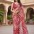 chiffon lehriya design pattern dimond  work in cutwork border saree with mono banglori blouse piece