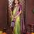 green color banarasi tissue silk blend blend fabric woven rich paithani designer saree