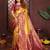 mustard color banarasi tissue silk blend blend fabric woven rich paithani designer saree