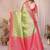 pista color beautiful banarasi tissue silk blend blend rich sophisticated saree