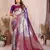 lavender color beautiful banarasi tissue silk blend blend rich sophisticated saree