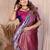lavender color beautiful banarasi tissue silk blend blend rich sophisticated saree
