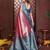 pink color banarasi tissue silk blend blend woven rich paithani designer ceremonial saree