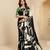 black color malai crepe art silk designer digital printed ethnic partywear saree