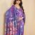 mauve color malai crepe art silk designer digital printed ethnic partywear saree