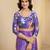 mauve color malai crepe art silk designer digital printed ethnic partywear saree