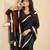 black color malai crepe art silk designer digital printed ethnic partywear saree