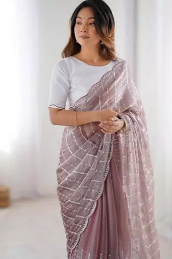 maroon zimmy choo embroidered saree ceremonial looks