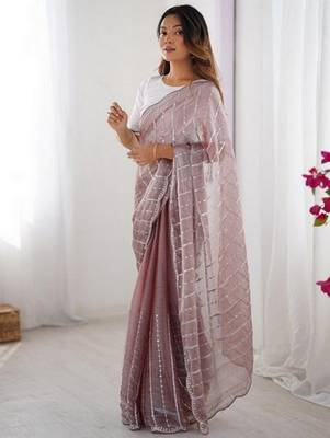 maroon zimmy choo embroidered saree ceremonial looks 4