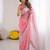 pink color art silk blend blend fabric designer embroidered saree for ceremonial looks