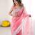 pink color art silk blend blend fabric designer embroidered saree for ceremonial looks