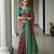 wine color tussar art silk fabric ikkat printed traditional ethnic saree