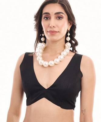 cream chinon prinnted ready to wear saree 5