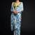 blue color chinon fabric designer prinnted ready to wear saree