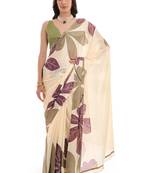 multy color chinon fabric designer digital printed ready to wear saree