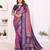 purple color south soft silk blend blend fabric woven rich pallu designer ceremonial saree