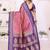 purple color south soft silk blend blend fabric woven rich pallu designer ceremonial saree