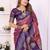 purple color south soft silk blend blend fabric woven rich pallu designer ceremonial saree