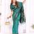 teal color south soft silk blend blend fabric woven rich pallu designer ceremonial saree