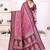 pink color south soft silk blend blend fabric woven rich pallu designer ceremonial saree